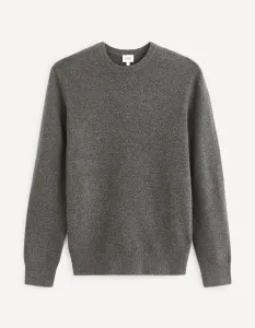 Šedý pánsky basic sveter Celio Felinode