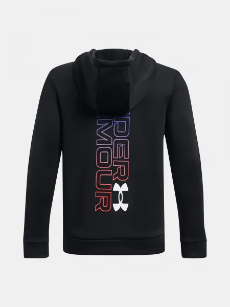 Čierna športová mikina Under Armour UA Armour Fleece Graphic HD