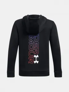 Čierna športová mikina Under Armour UA Armour Fleece Graphic HD