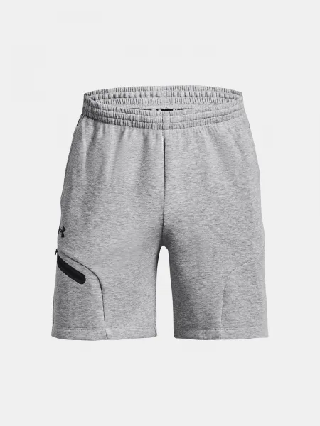 Svetlosivé športové kraťasy Under Armour UA Unstoppable Flc Shorts