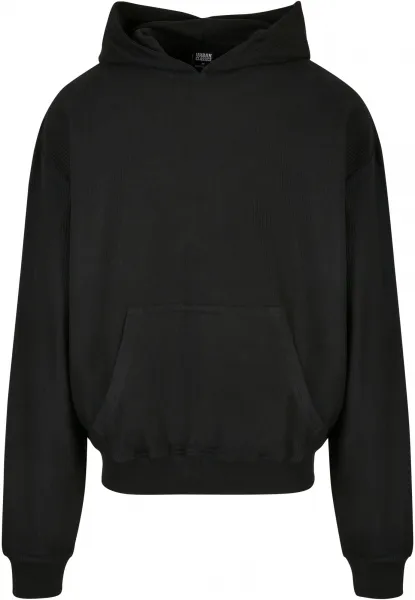 Rib Terry Boxes Hoody Black