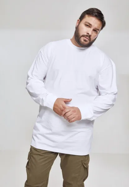 High T-shirt L/S white