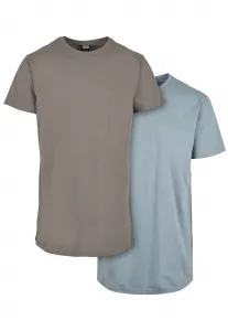 Pre-Pack Shaped Long Tee 2-Pack Asphalt/Powder Blue