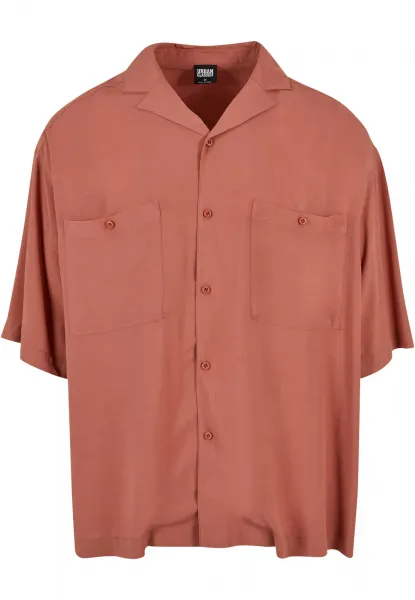 Oversized Terracotta Recreational Shirt