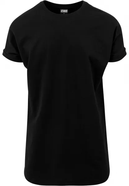 Long T-shirt Turnup Tee black