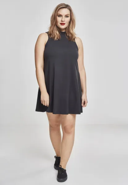 Women's turtleneck dress in black