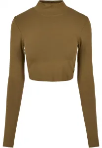 Women's Organic Long Sleeve Turtleneck - Olive