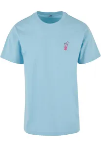 Good Vibes Drink Tee EMB sky blue