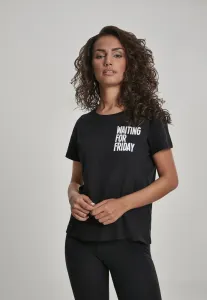 Ladies Waiting For Friday Box Tee black