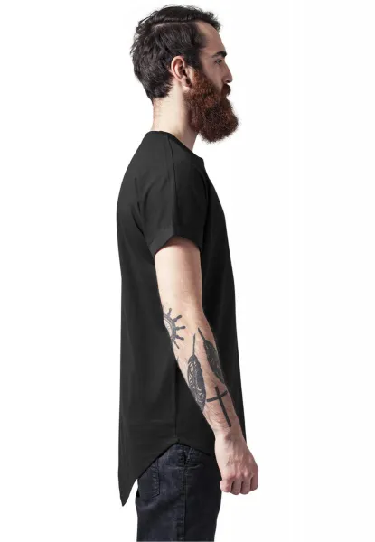 Asymmetrical long black t-shirt