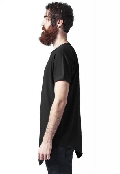Asymmetrical long black t-shirt