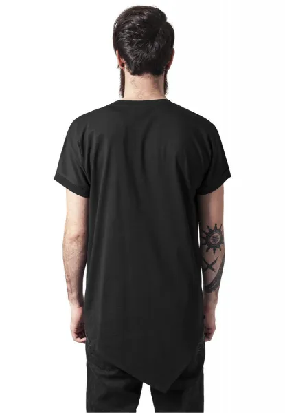 Asymmetrical long black t-shirt