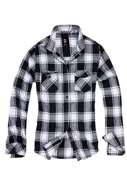 Amy Flanell Shirt GIRLS white/black