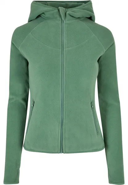 Women's Sage Hood Polar Fleece with Zip