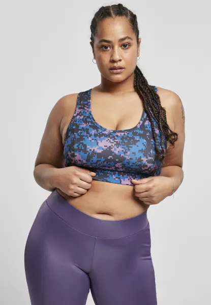 Women's Tech Mesh Bra Digital Duskviolet Camo