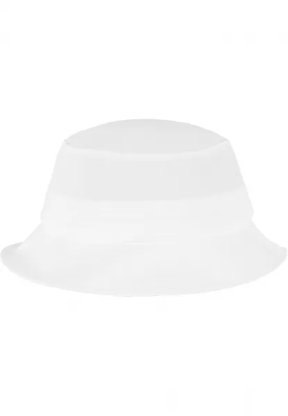 Flexfit Cotton Twill Bucket White Hat