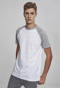 Contrasting raglan t-shirt wht/grey