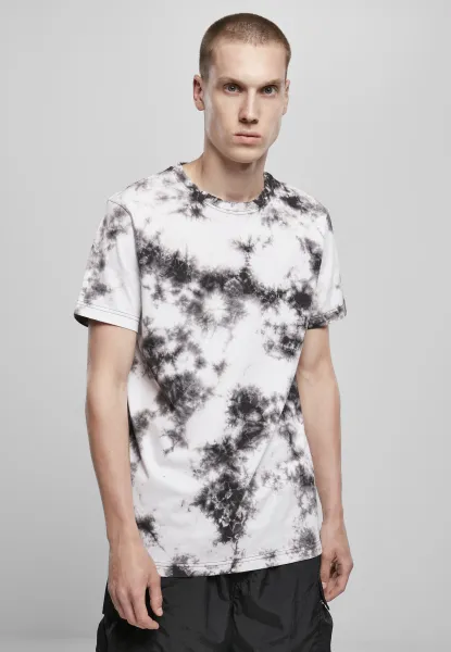 Black Tie Dye Tee White/Black