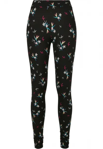 Women's soft leggings AOP blackfloret