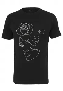 Women's black T-shirt One Line Rose