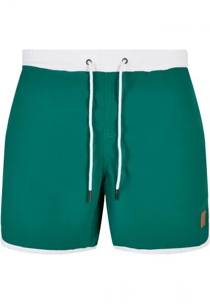 Retro swimsuit white/green