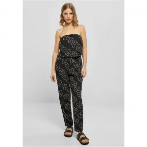Women's jumpsuit made of viscose Bandeau blackflower