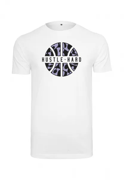 Hustle Hard Tee White