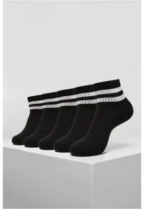 Half Cuff Logo Sports Socks After 5 Packs Black