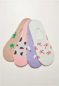 Invisible Summer Socks Made of Recycled Yarn 4-Pack Multicolored