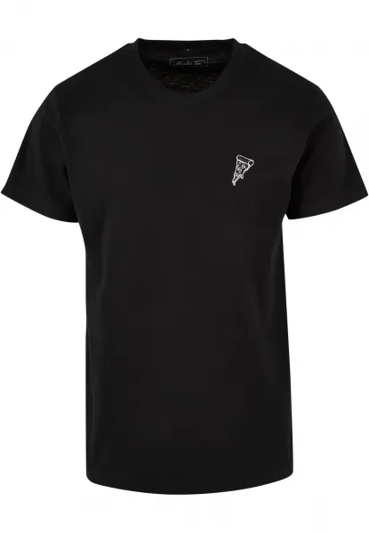 Pizza Tee EMB black