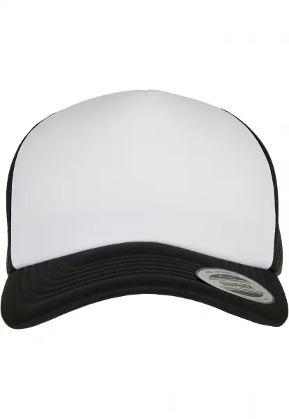 YP Classics® Curved Foam Trucker Cap - white Front black/white/black