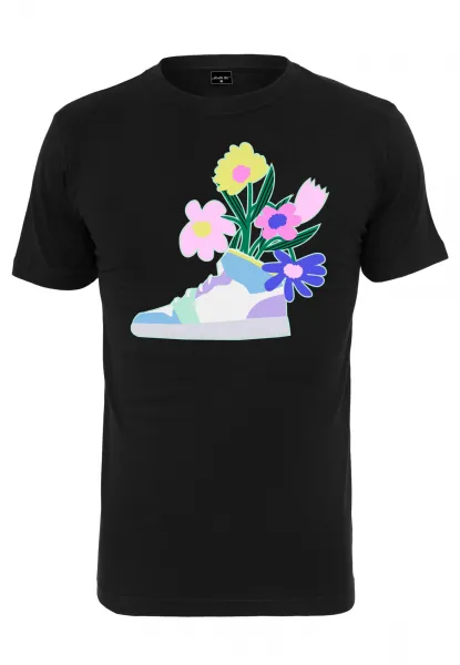 Women's T-shirt Flower Sneaker Tee black