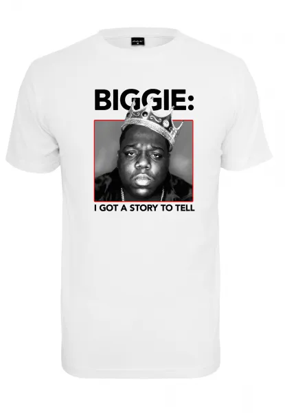 White T-shirt Biggie Crown