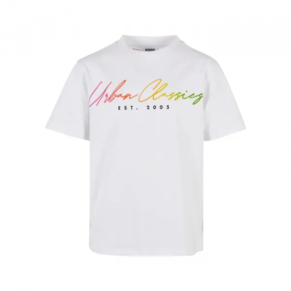 Boys Script Logo T-Shirt White
