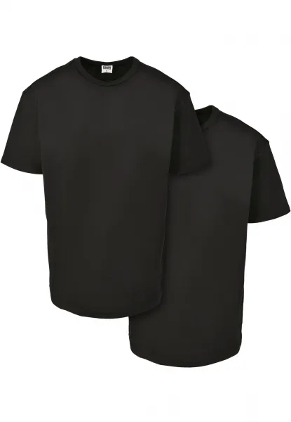Organic Basic T-Shirt 2-Pack Black+Black