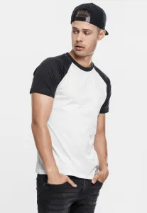 Raglan contrasting t-shirt wht/blk