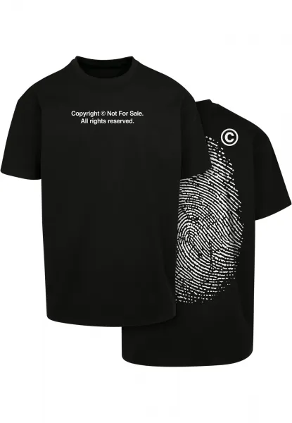 Oversize fingerprint t-shirt black