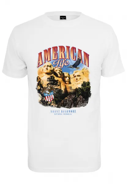 White American Life Mount Roushmore T-shirt