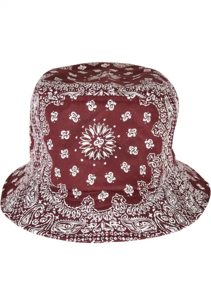 Bandana Print Bucket Hat Orange