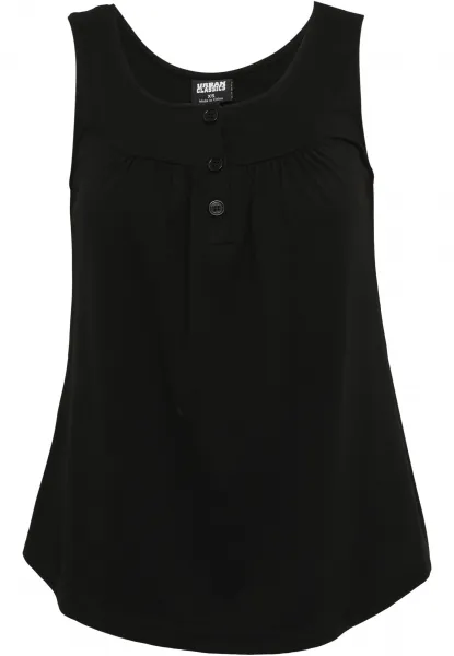 Women's viscose top with buttons in black