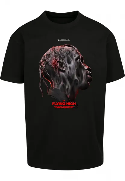 Flying High Oversize T-shirt in black color
