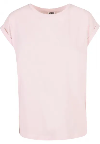 Women's Organic T-Shirt with Extended Shoulder Pink