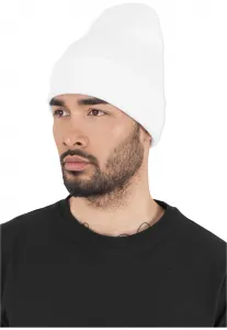 Long heavyweight cap white