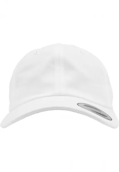 Low-profile cotton twill white