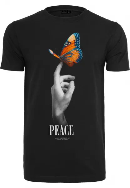 Black Peace Butterfly T-Shirt