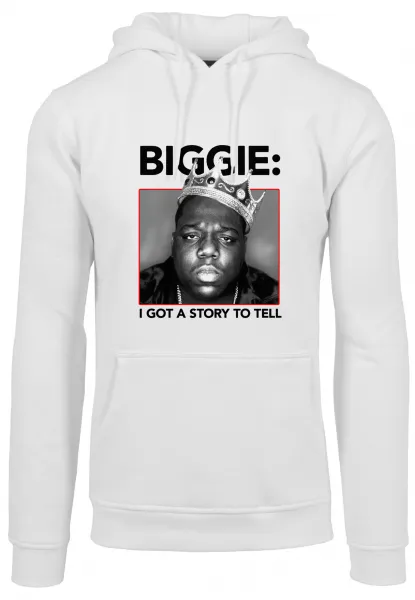 Biggie Crown Hoody white