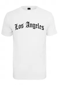 Tričko s nápisom Los Angeles, biele
