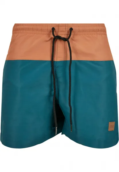 Men's Block Swimsuit Blue/Caramel