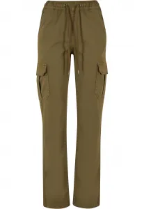 Women's Cargo Twill Trousers Tiniolive High Waist