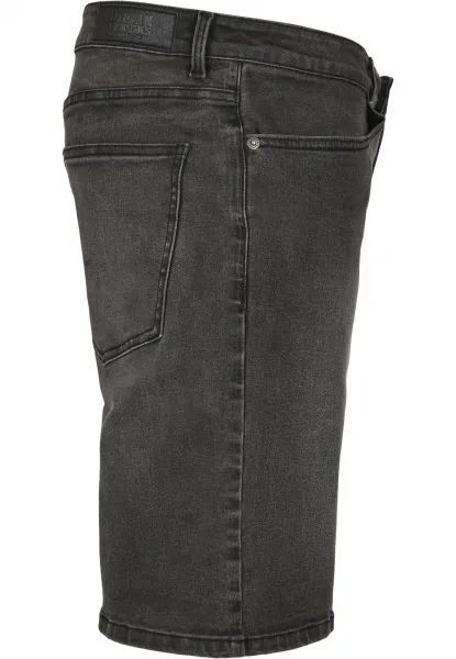 Relaxed Fit denim shorts in genuine black washed